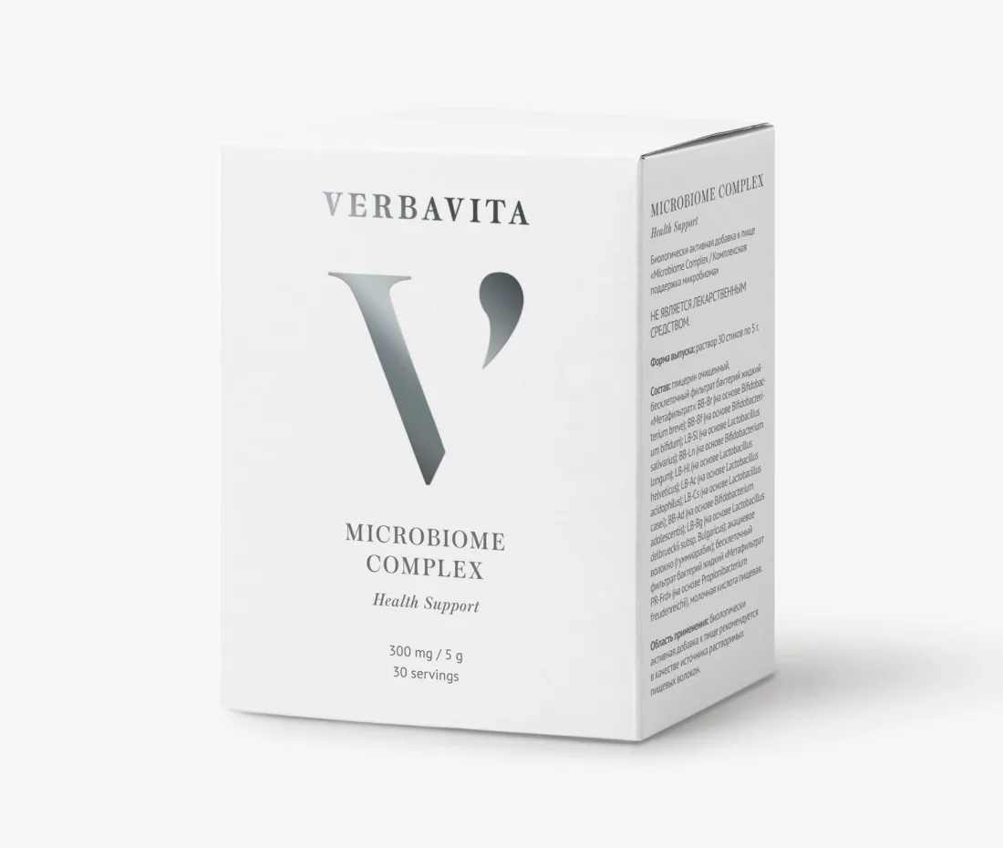 VERBAVITA Microbiome complex, 30 стиков по 5 г